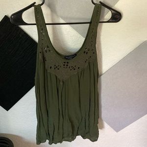 lace detailed tank top